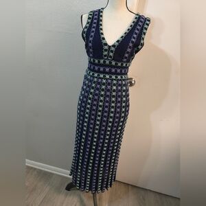 Missoni Purple and Green Maxi Dress